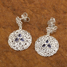 Load image into Gallery viewer, 5 CTW Diamond Polki Tanzanite Earrings