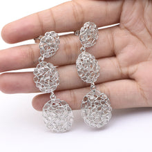 Load image into Gallery viewer, 6 CTW Diamond Polki Long Chain Dangle Earrings
