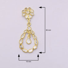 Load image into Gallery viewer, 2.70 CTW Diamond Polki Dangle Earrings