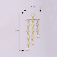 Load image into Gallery viewer, 3.00 CTW Diamond Polki Dangle Chandelier Earrings