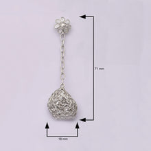 Load image into Gallery viewer, 6.25 CTW Diamond Polki Long Dangle Chain Earrings