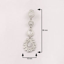 Load image into Gallery viewer, 2.70 CTW Diamond Polki Long Dangle Earrings
