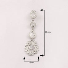 Load image into Gallery viewer, 2.70 CTW Diamond Polki Long Dangle Earrings