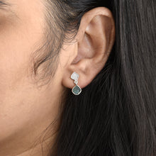 Load image into Gallery viewer, 1 CTW Blue Diamond Polki Studs Earrings