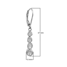 Load image into Gallery viewer, 1.00 CTW Diamond Polki 925 Sterling Silver Earrings
