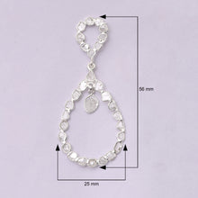 Load image into Gallery viewer, 4 CTW Diamond Polki Dangle Earrings