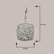 Load image into Gallery viewer, 1.50 CTW Diamond Polki Square Dangle Earring