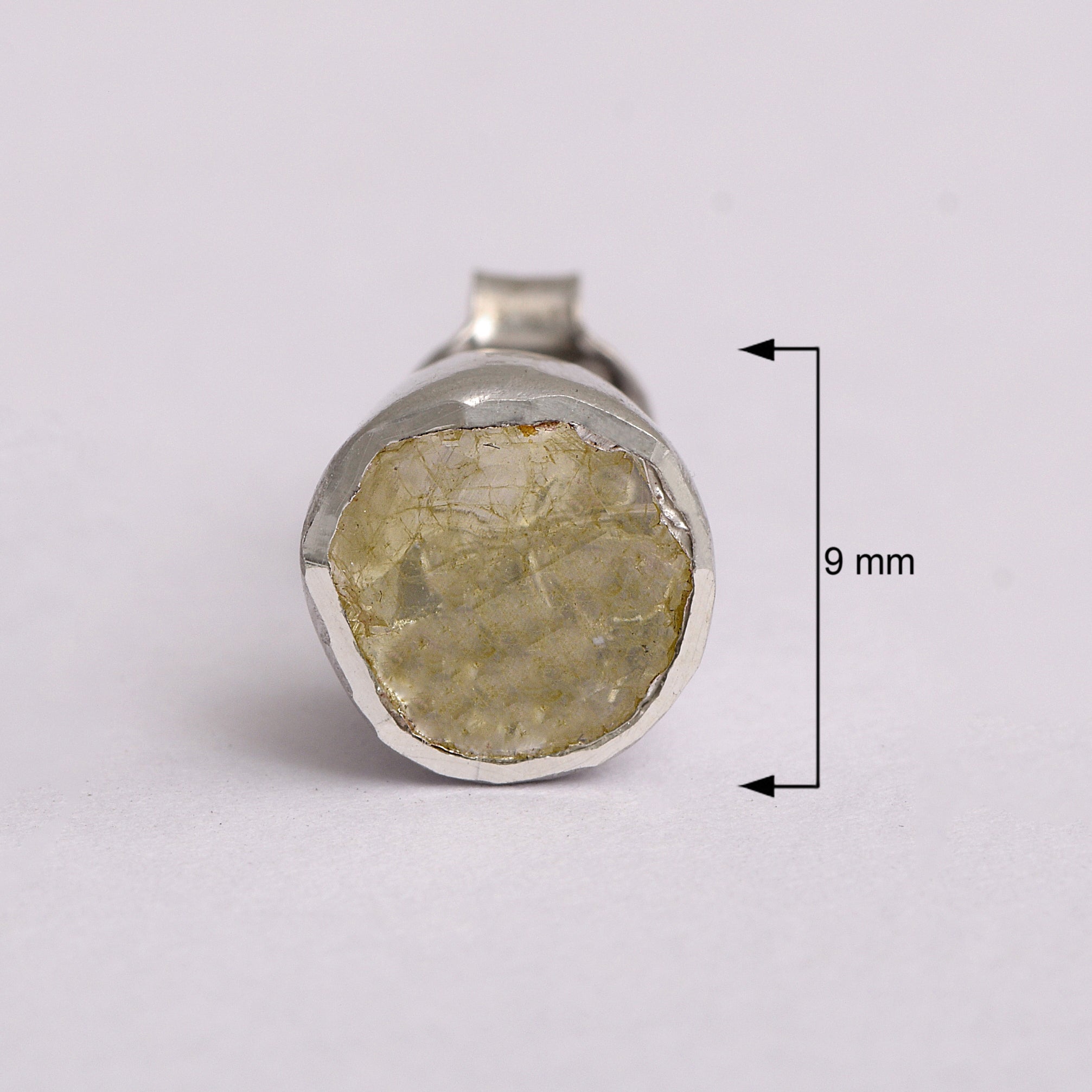 1 CTW Yellow Diamond Polki Solitaire Studs