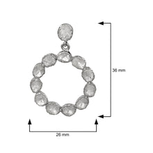 Load image into Gallery viewer, 2.50 CTW Diamond Polki Round Dangle Earrings