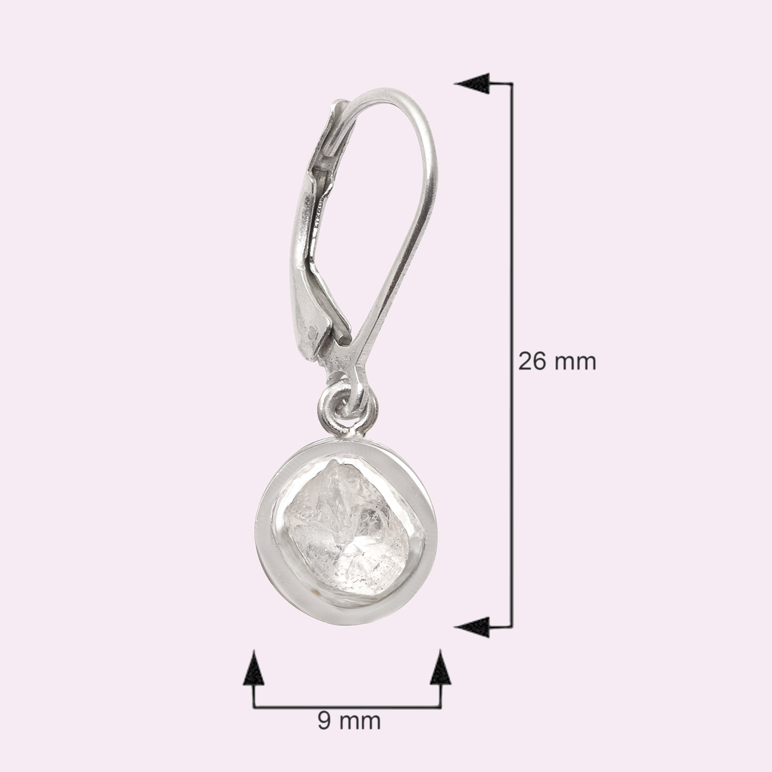 0.25 CTW Diamond Polki Dangles Earrings