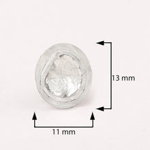 Load image into Gallery viewer, 2 CTW Diamond Polki Solitaire Stud Earrings