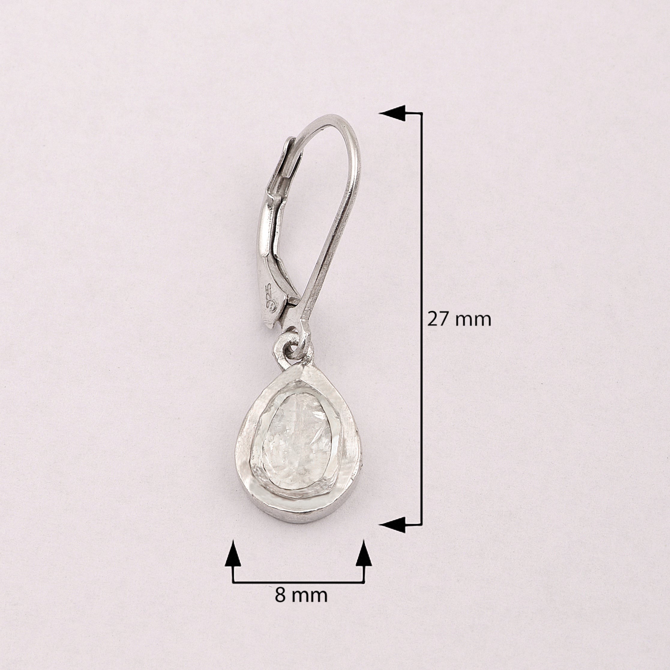 0.50 CTW Diamond Polki Dangles Earrings