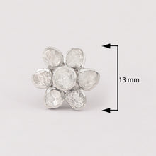 Load image into Gallery viewer, 0.50 CTW Diamond Polki Flower Stud Earrings