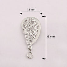 Load image into Gallery viewer, 1 CTW Diamond Polki Half Heart Dangles Earrings