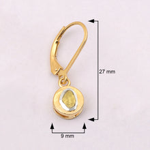 Load image into Gallery viewer, 0.50 CTW Yellow Diamond Polki Dangles Earrings