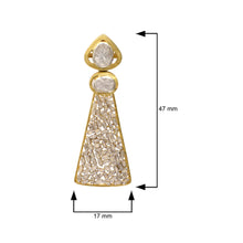 Load image into Gallery viewer, 2 CTW Diamond Polki Designer Dangle
