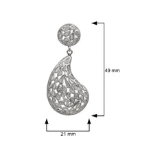 Load image into Gallery viewer, 5 CTW Diamond Polki Flower Petals Jhumka