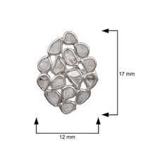 Load image into Gallery viewer, 1.20 CTW Diamond Polki Cluster Stud Earrings