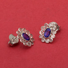 Load image into Gallery viewer, 2.00 CTW Diamond Polki Floral Stud Earrings