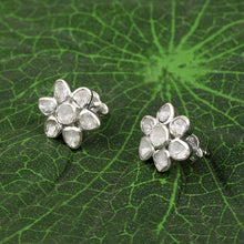 Load image into Gallery viewer, 0.50 CTW Diamond Polki Flower Stud Earrings