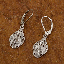 Load image into Gallery viewer, Artisan Crafted 0.50 CTW Polki Diamond Drop Glinting Earrings
