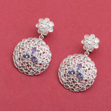 Load image into Gallery viewer, 5 CTW Diamond Polki Tanzanite Earrings