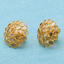 Load image into Gallery viewer, 2.20 CTW Diamond Polki Floral Studs