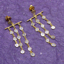 Load image into Gallery viewer, 3.00 CTW Diamond Polki Dangle Chandelier Earrings
