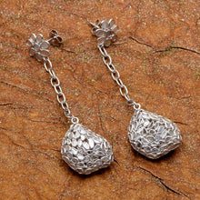 Load image into Gallery viewer, 6.25 CTW Diamond Polki Long Dangle Chain Earrings