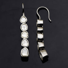 Load image into Gallery viewer, 2 CTW Diamond Polki Dangle Earrings