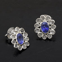 Load image into Gallery viewer, 2.00 CTW Diamond Polki Floral Stud Earrings