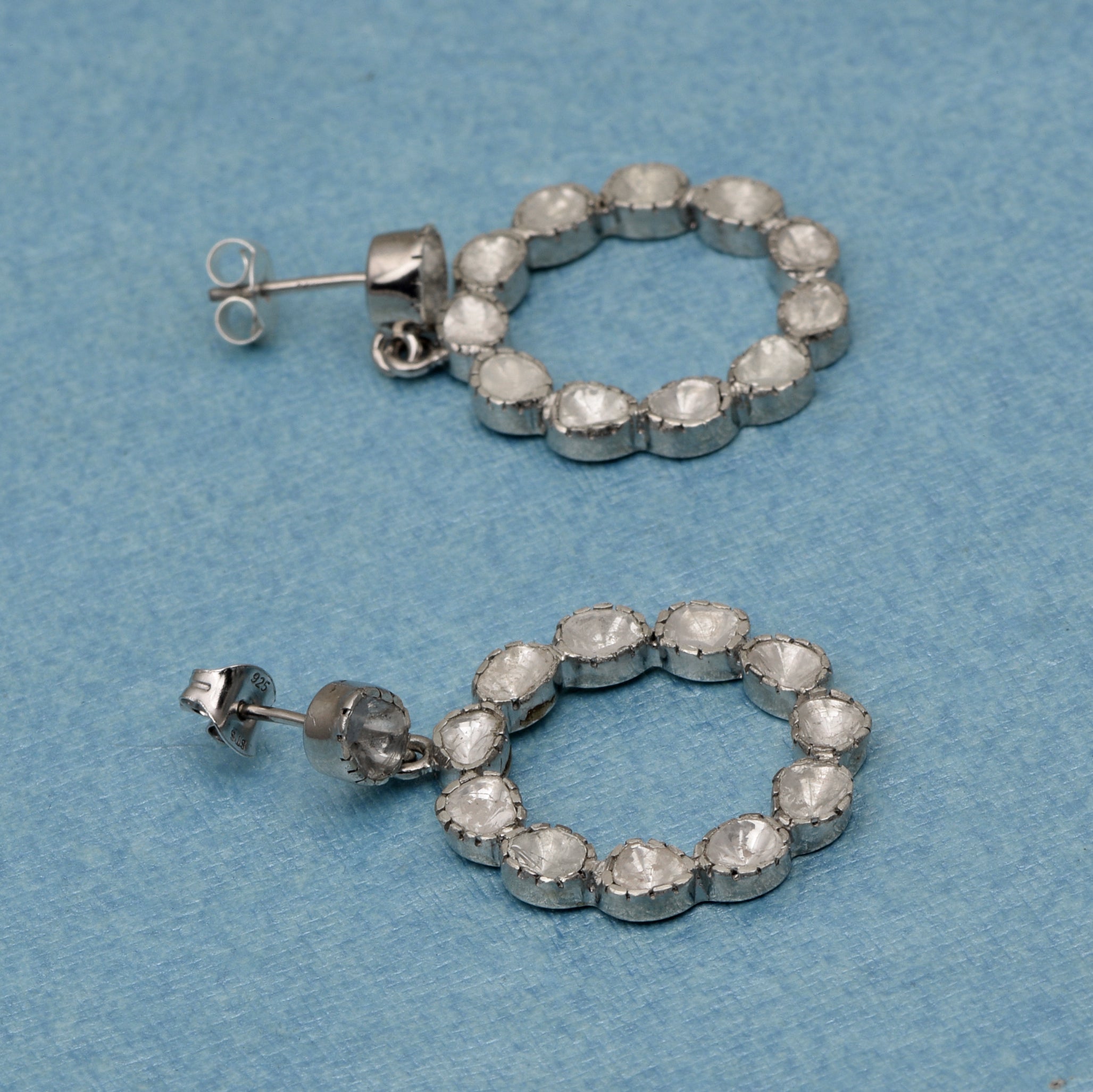 2.50 CTW Diamond Polki Round Dangle Earrings