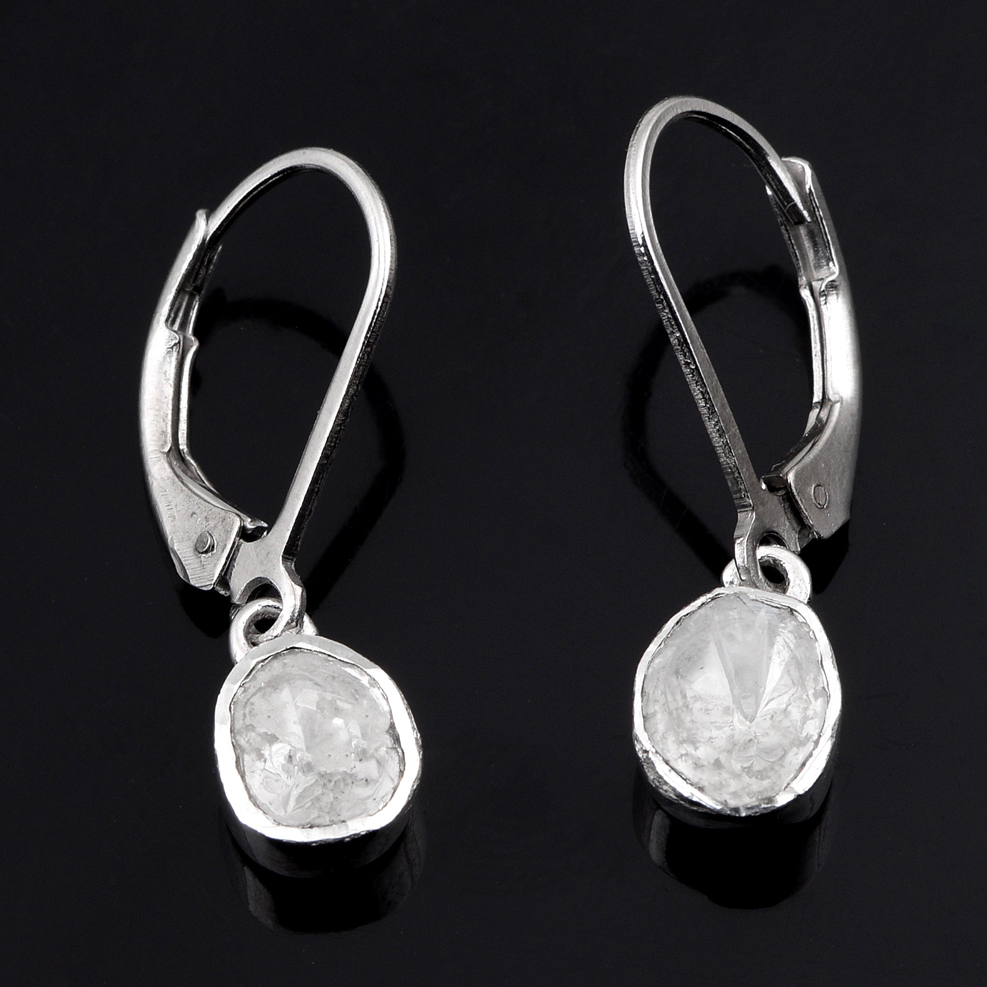 0.50 CTW Diamond Polki Dangles Earrings