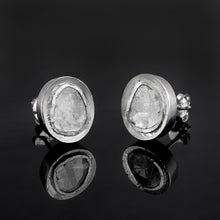 Load image into Gallery viewer, 2 CTW Diamond Polki Solitaire Stud Earrings