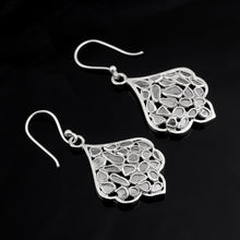 Load image into Gallery viewer, 1 CTW Diamond Polki Leaf Dangles Earrings