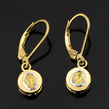 Load image into Gallery viewer, 0.50 CTW Yellow Diamond Polki Dangles Earrings