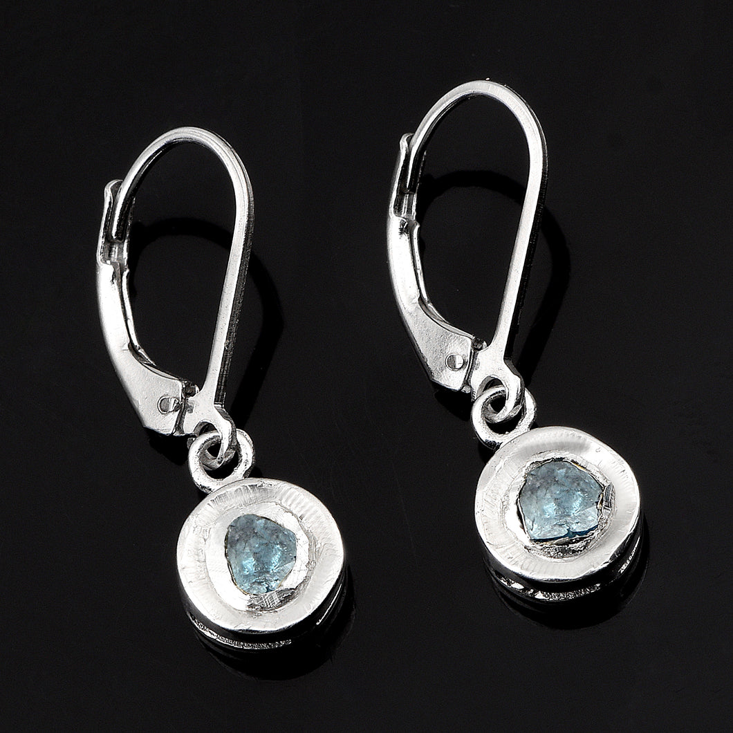 0.50 CTW Blue Diamond Polki Dangles Earrings