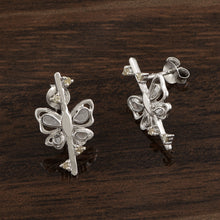 Load image into Gallery viewer, 0.20 CTW Slice Polki Diamond Butterfly Earrings
