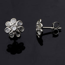 Load image into Gallery viewer, 0.80 CTW Diamond Polki Floral Studs