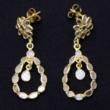 Load image into Gallery viewer, 2.70 CTW Diamond Polki Dangle Earrings