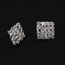Load image into Gallery viewer, 2 CTW Diamond Polki Square Studs