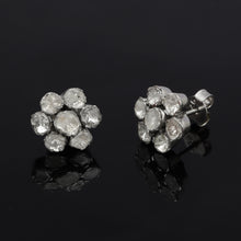Load image into Gallery viewer, 0.70 CTW Diamond Polki Floral Stud Earring