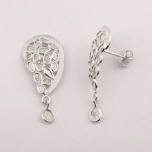 Load image into Gallery viewer, 1 CTW Diamond Polki Half Heart Dangles Earrings
