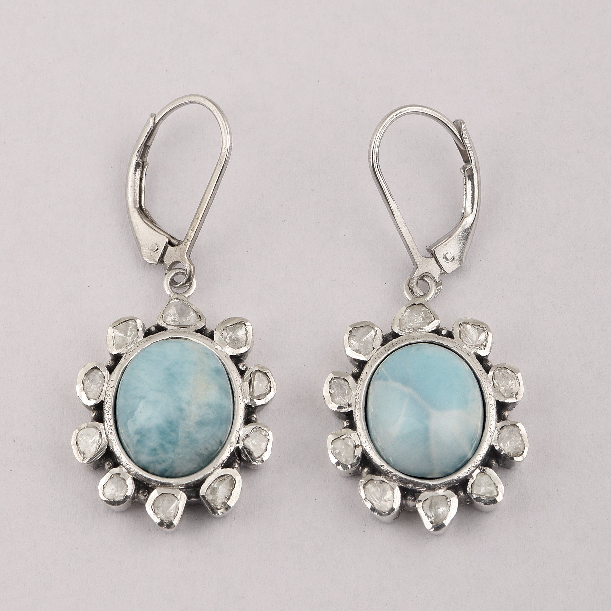 1.00 CTW Slice Polki Diamond Earrings