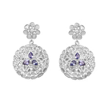 Load image into Gallery viewer, 5 CTW Diamond Polki Tanzanite Earrings