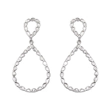 Load image into Gallery viewer, 4 CTW Diamond Polki Pear Shaped Dangle Earrings