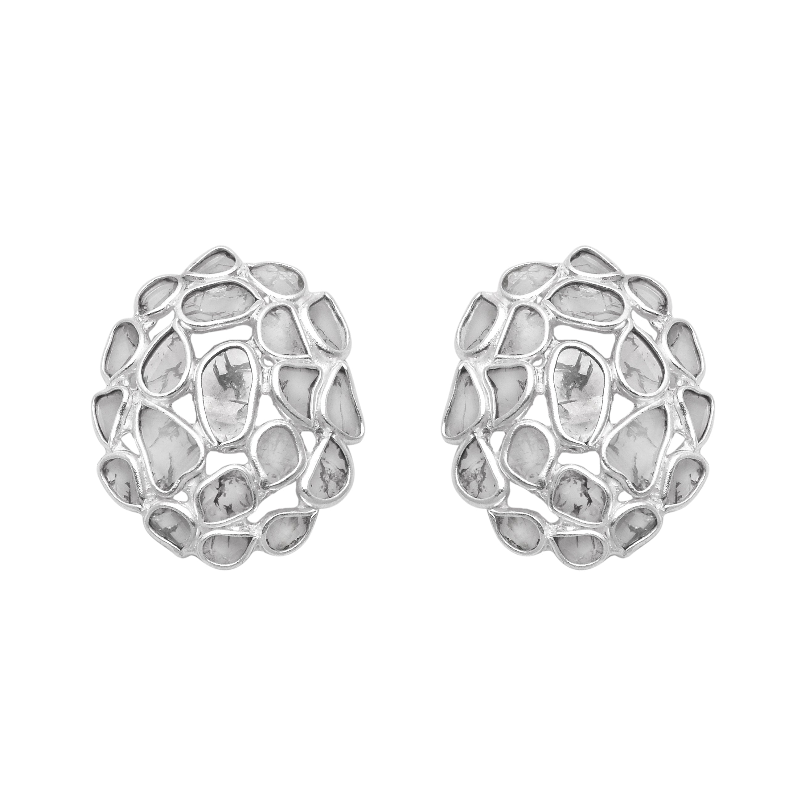 1.50 CTW Diamond Polki Studs