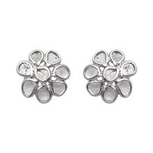Load image into Gallery viewer, 0.80 CTW Diamond Polki Floral Studs