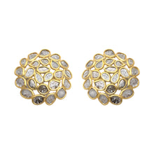 Load image into Gallery viewer, 2.20 CTW Diamond Polki Floral Studs