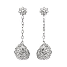 Load image into Gallery viewer, 6.25 CTW Diamond Polki Long Dangle Chain Earrings